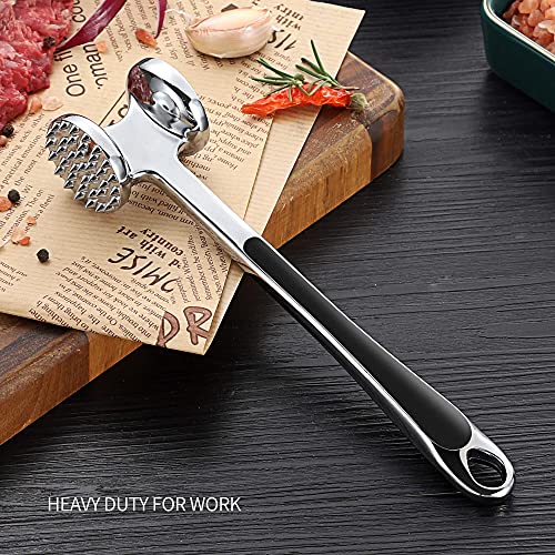 Image of Meat Tenderizer Hammer Mallet Tool Pounder For Tenderizing Steak Beef And Poultry.Dishwasher Easy