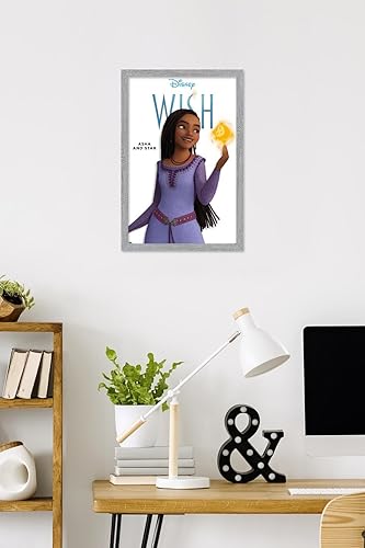 Miniatura 84 de Trends International Disney Wish Asha Feature Series - Póster de pared, 34 pulgadas de largo x 22.4 pulgadas, versión enmarcada en caoba