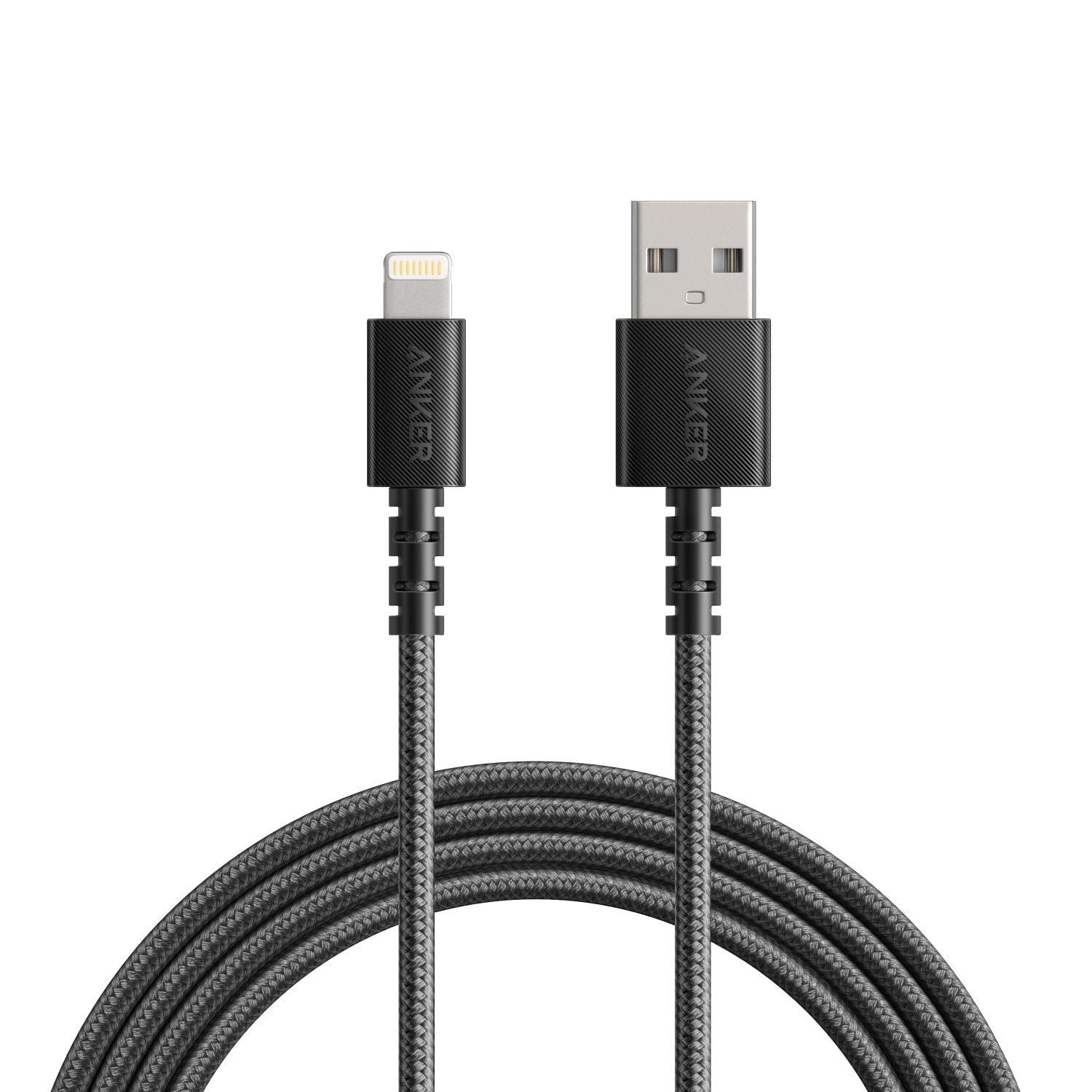 Anker Powerline II Lightning-Kabel, 1,8 m, MFi-zertifiziert, USB-Lade-/Synchronisationskabel, kompatibel mit iPhone SE 11, 11 Pro, 11 Pro, 11 Pro, Max, Xs, Max, XR X, 8, 7, 6S, 6, 5, iPad und mehr