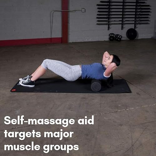 Miniatura 4 de Rodillo de espuma EVA de alta densidad Body-Solid, rodillo ultra firme para dolor de espalda, terapia física, masaje de tejido profundo y equipo de