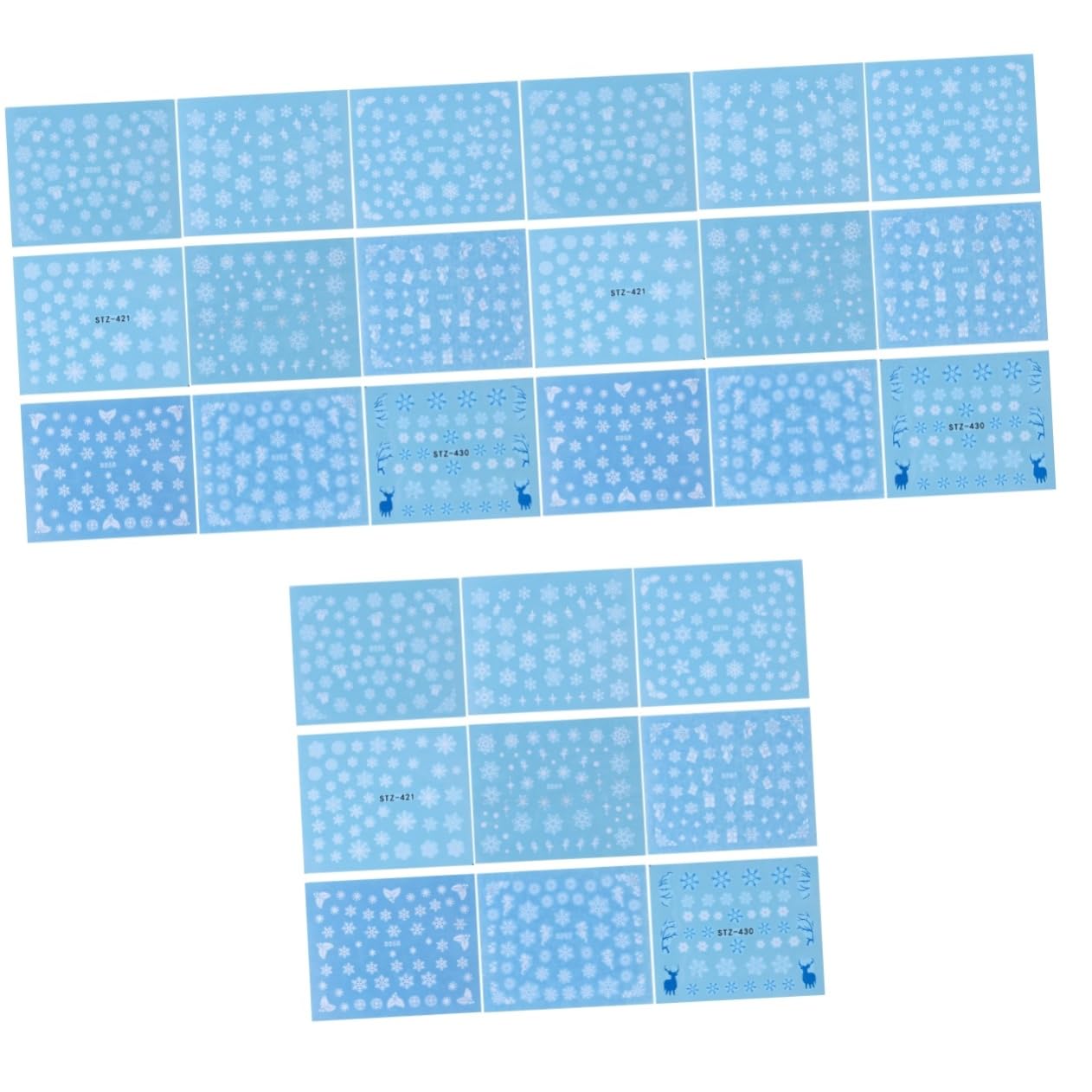 Healeved 180fogli Adesivi Per Unghie Motivo Fiocco Di Decorazioni Natalizie Per Artigianato Unghiale Per Manicure Fai Da Te Sicuri e Facili Da Usare Perfetti Per Festività e Eventi