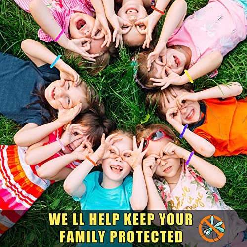 Scentpellent 48 Pack Waterproof Mosquito Bracelets With 60 Patches, Deet Free Citronella Mosquito Patches Bands, Mosquito Bracelets For Kids Adults Outdoor Hiking, Individually Wrapped #TOP4