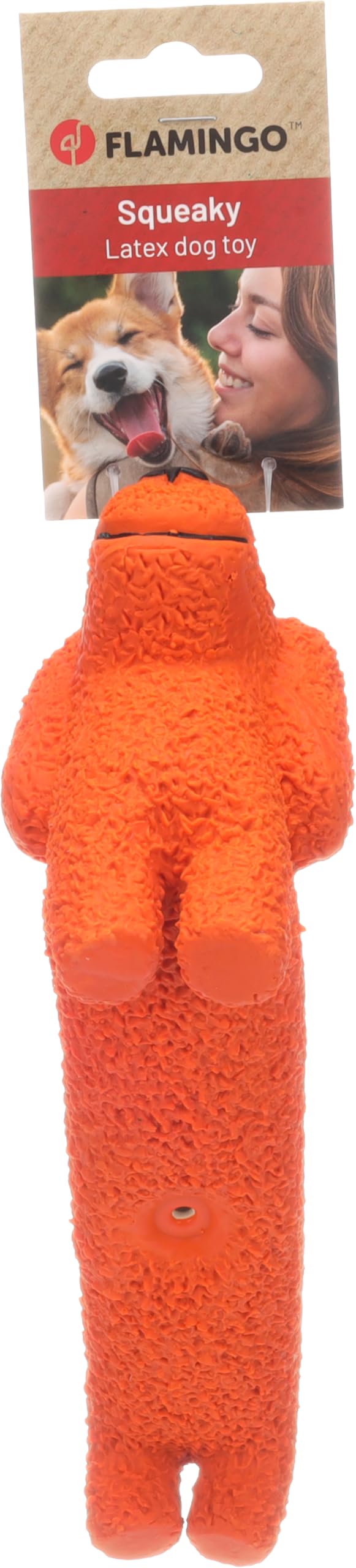 Flamingo DT HONNA LATEX DOG ORANGE 7x28,2x10,7CM