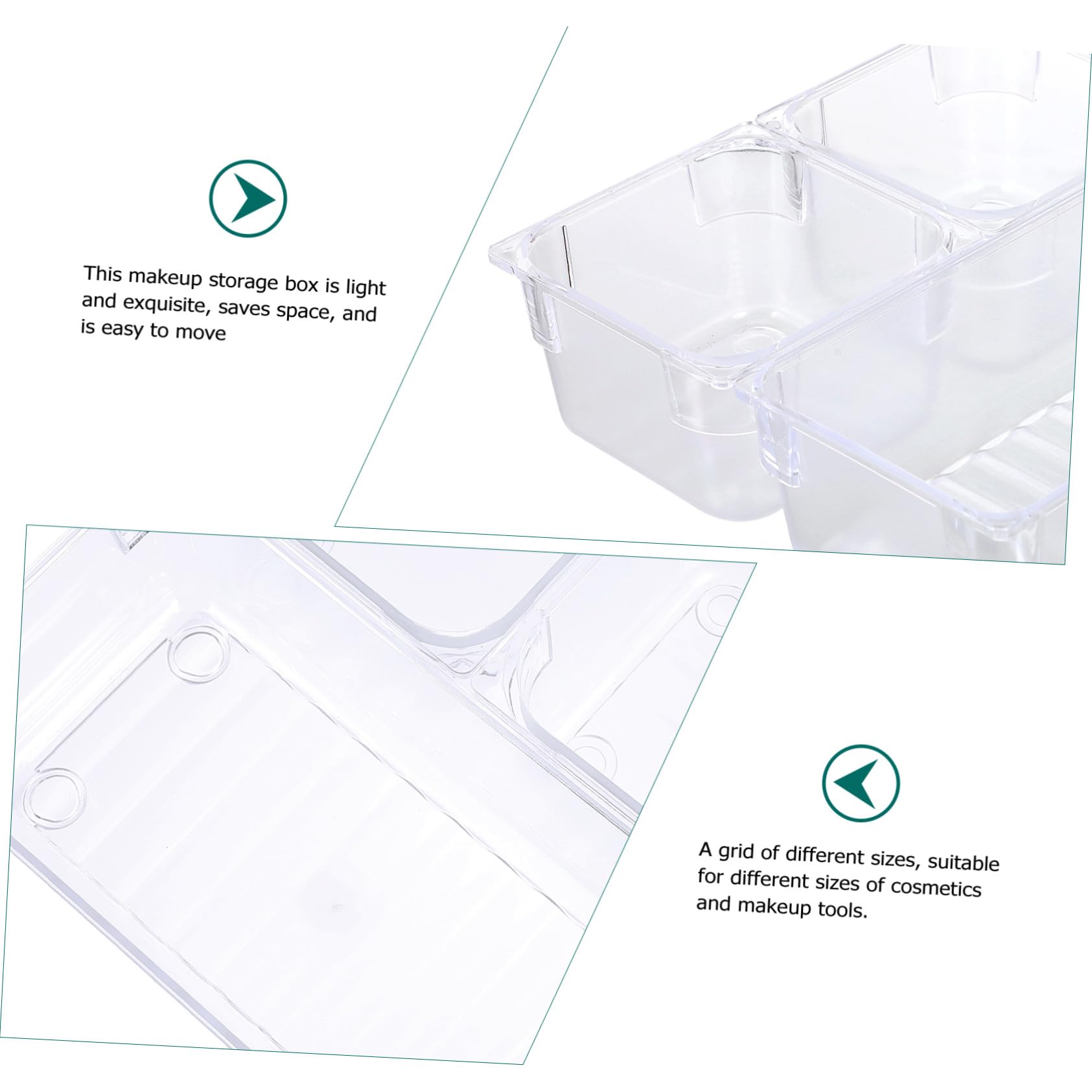 Plastique Organisateur Compact de 16 Cosmétique en Pièces Bureau