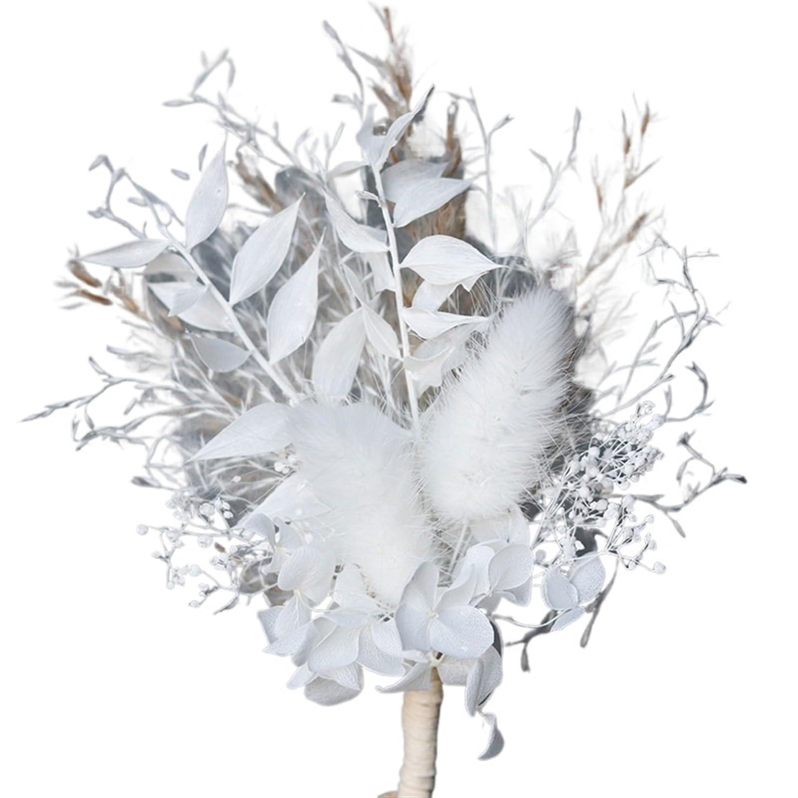 EYZJQSTUV Wedding corsage， New Dried Flower Bouquet Wedding Corsage Wrist Brooch Boutonniere Multicolor(B)
