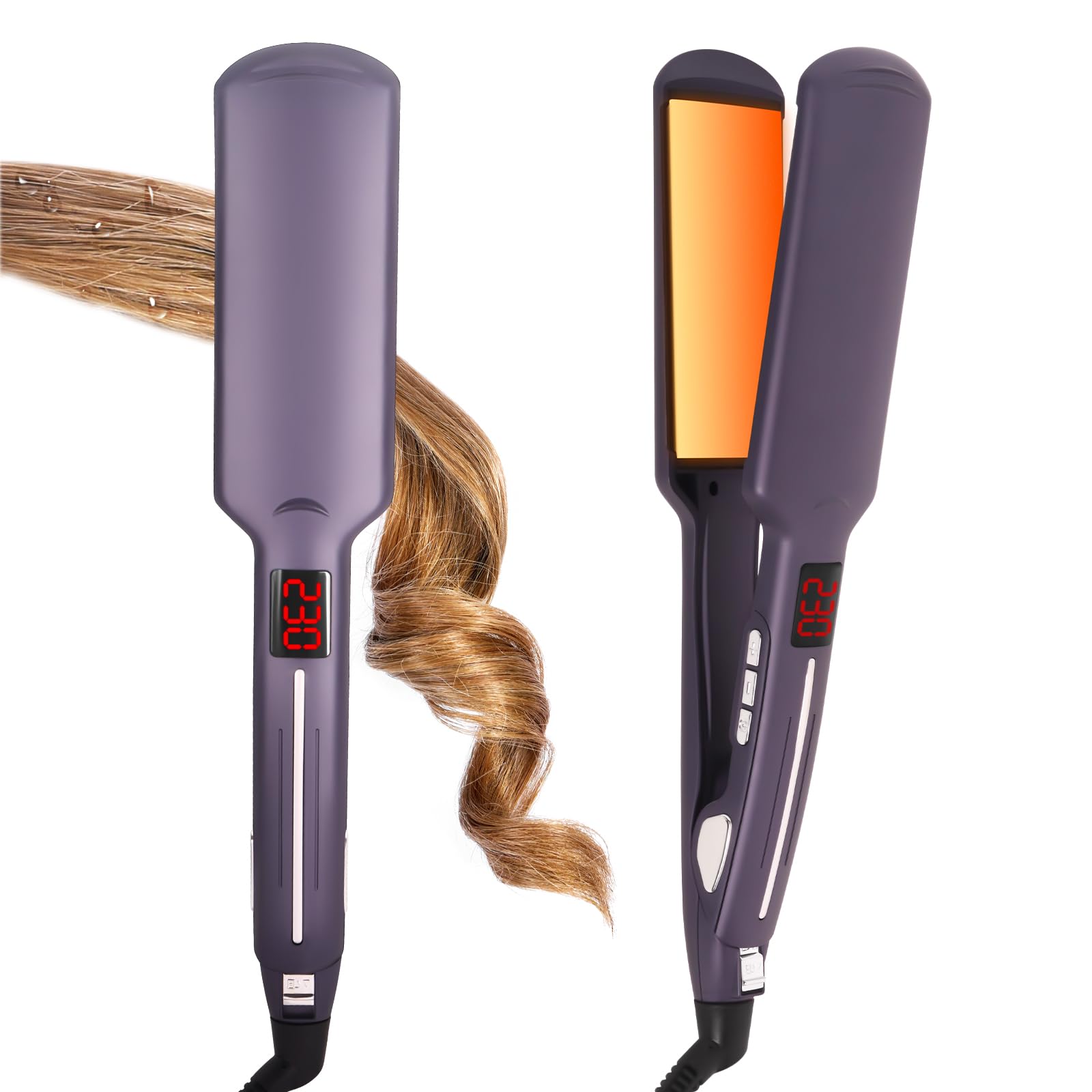 LRHSBG Hair Straightener with Widened Heating Plates