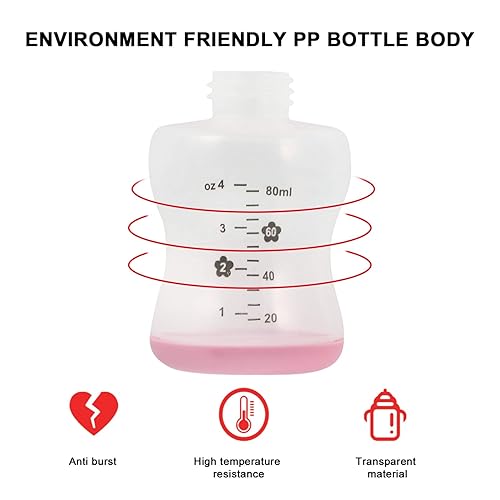 Miniatura 9 de 2 juegos de accesorios para cachorros rosados, alimentador de agua, chupetes, botella, gatitos, con ml para reemplazo para recién nacidos, comedero