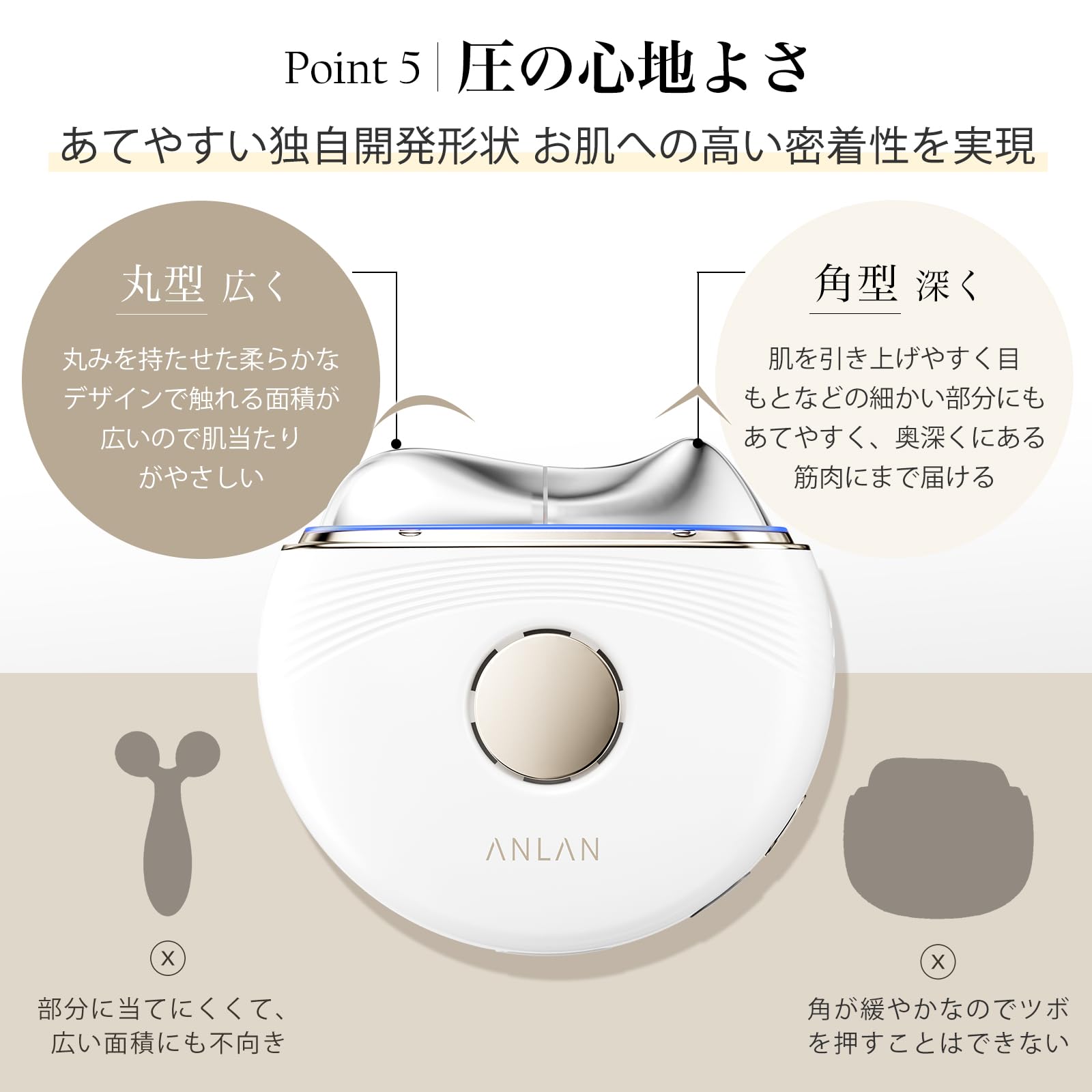 Amazon.co.jp: 【TV紹介✕人気雑誌掲載】ANLAN 温冷リフトかっさ 美顔