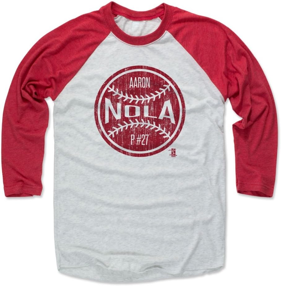 500 LEVEL Aaron Nola 3/4 Sleeve Raglan T-Shirt - Aaron Nola Ball