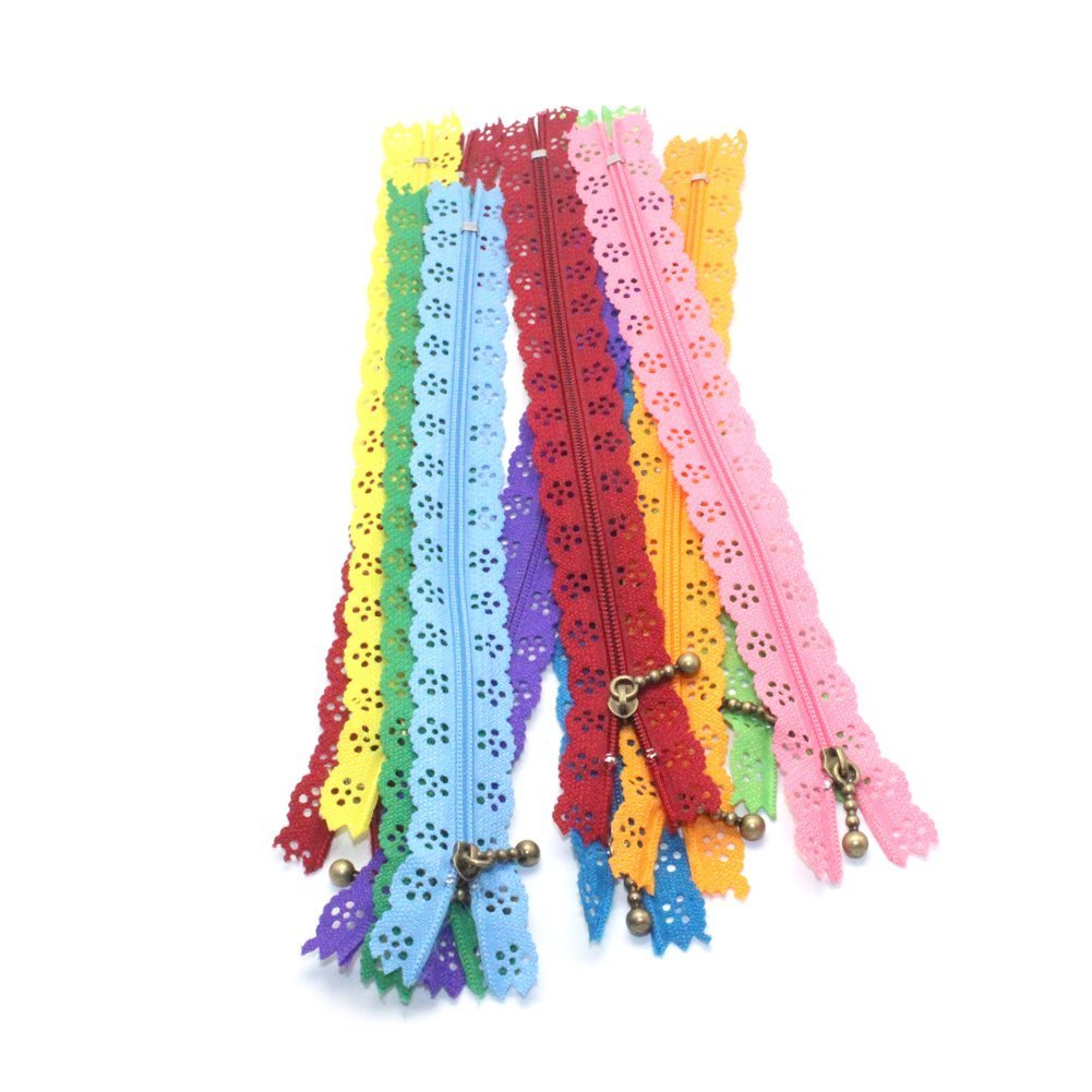 Bobine De Fermeture éclair En Nylon Avec 20 Glissières Pour Bricolage, Couture, Accessoires De Vêtements (20 Couleurs) - 10 Mètres - Bleu Ciel