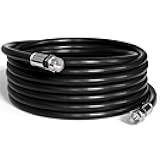 THE CIMPLE CO Coaxial Cable, 100 FT, Indoor/Outdoor, High Speed Internet, Satellite Extension, RG6, Dual Shielded Coax, CATV, UV Resistant, Weather Proof, CL2 Rated, 30 Meters, Black