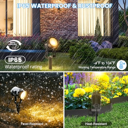 LightingWill Garden Lights Mains Powered with Timer and Photocell Sensor, 8 Pack LED Outdoor Spotlight, 3000K Warm White, IP65 Waterproof Low Voltage Garden Lights for Lawn, Path, Patio, Driveway 7 LightingWill Garden Lights Mains Powered with Timer and Photocell Sensor, 8 Pack LED Outdoor Spotlight, 3000K Warm White, IP65 Waterproof Low Voltage Garden Lights for Lawn, Path, Patio, Driveway - Image 7