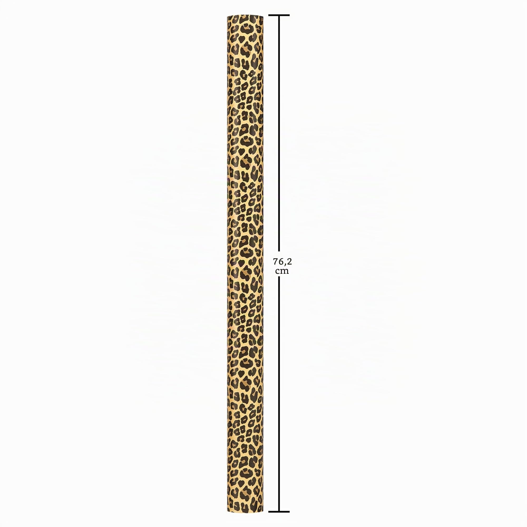 American Greetings Wendbares Geschenkpapier Jumbo-Rolle für Geburtstage, Muttertag, Vatertag, Abschluss und alle Anlässe, Leopard und Gold (1 Rolle, 175 m²)