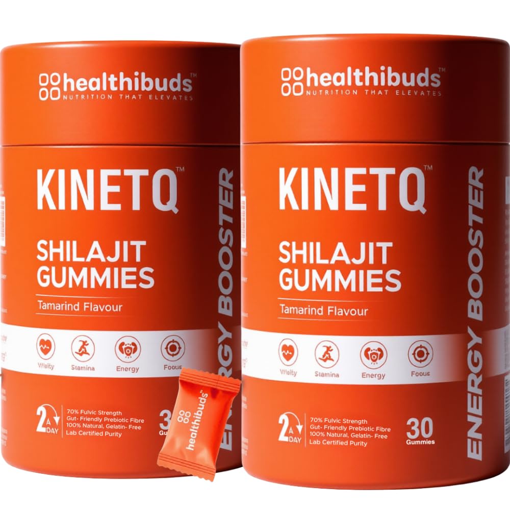 KINETQ Shilajit/Shilajeet Energy Gummies for Men & Women, 60 Count (2 * 30)