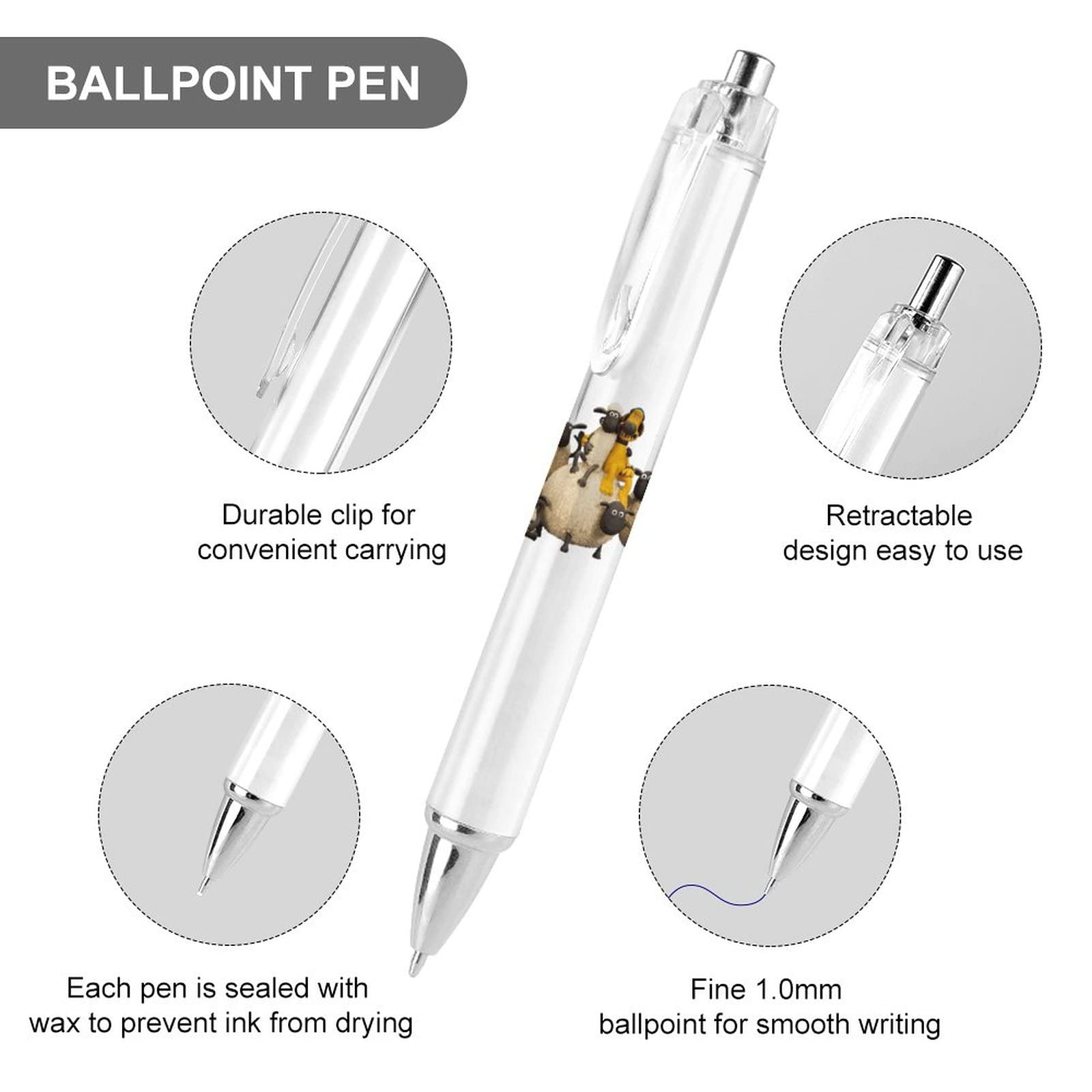 Amazon.co.jp: ひつじのショーン ボールペン ジェルボールペン サラサ