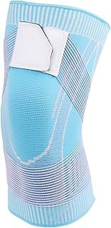ALIGMA Rodilleras de compresión con bandas, nailon ligero y transpirable, rodilleras de baloncesto for correr y escalar (Color : Blue, Size : XL)
