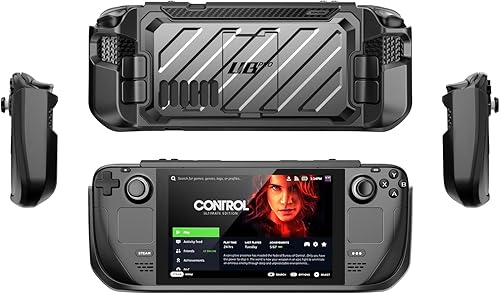 Miniatura 7 de SUPCASE Unicorn Beetle Pro Series - Funda para Steam Deck (2022), funda protectora delgada y resistente con soporte (oscuro)