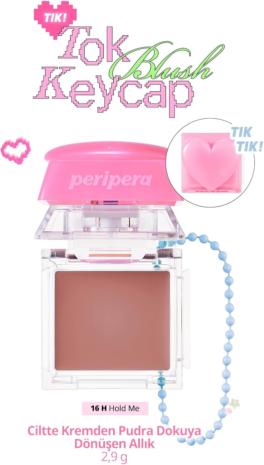 PERIPERA Ciltte Kremden Pudra Dokuya Dönüşen Allık Tok Blush Keycap (16 Hold Me)