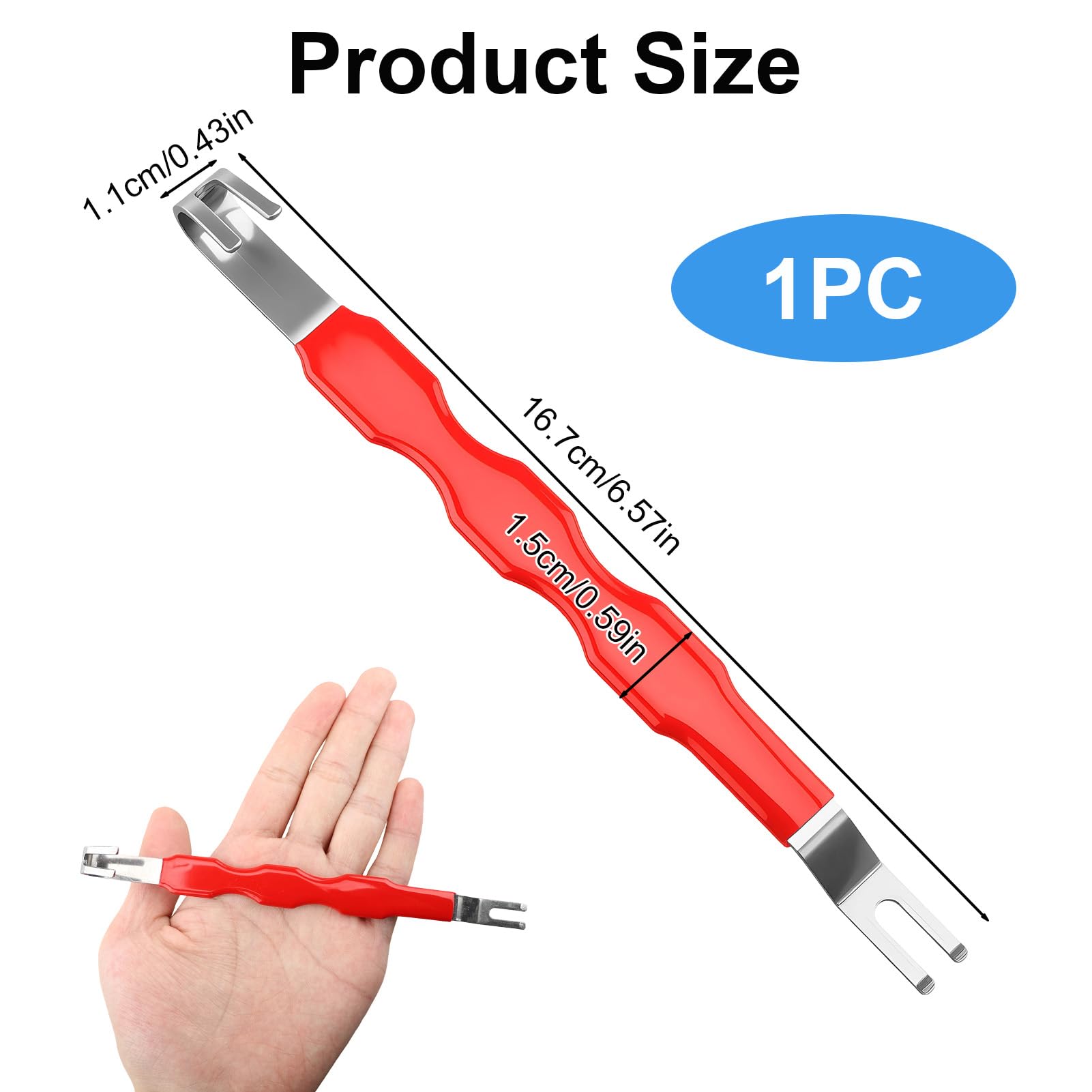 Herramienta para extraer conectores eléctricos automotrices, extractor de terminales universal de 170 mm para cableado automotriz, herramienta de separación para sistemas eléctricos de automóviles