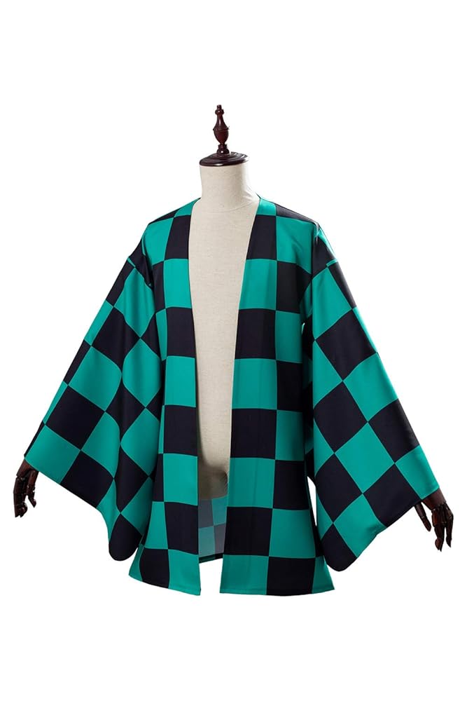 Costume Cosplay Kamado Nezuko/Tanjiro (Demon Slayer) - Kimono Complet + Perruque, Taille S-3XL