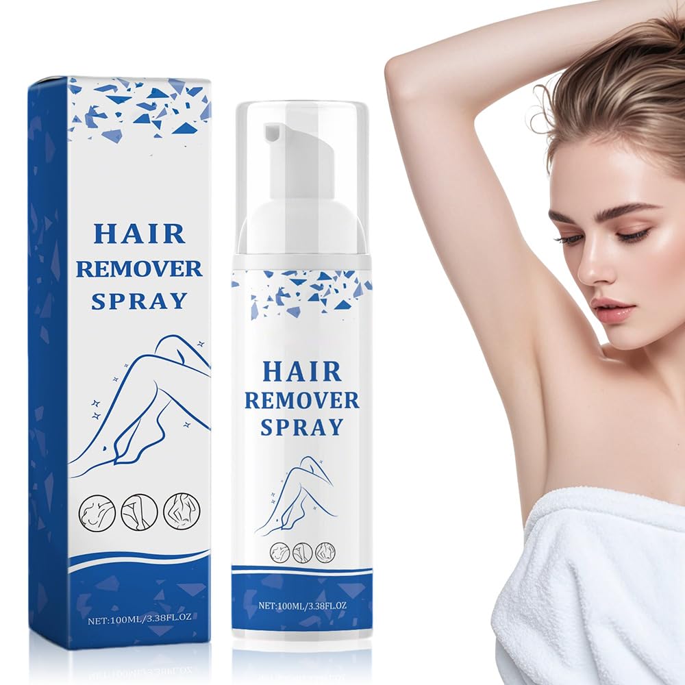 Hair Removal Spray, 2025 New Moisturizing Hair Removal Cream for Women and Men, Painless Hair Remover Foam Spray for Armpits Arms Legs Gentle on Dry and Sensitive Skin (1)