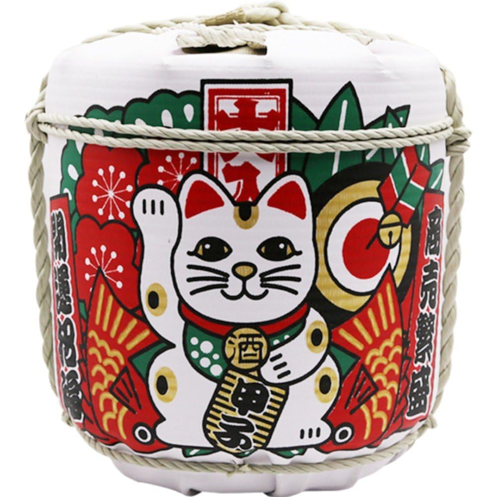 Japanese Sake Barrel Japanese Decor Japanese Restaurant Decor Model for Restaurant Decorative Barrels Nylon, Foam, Sand