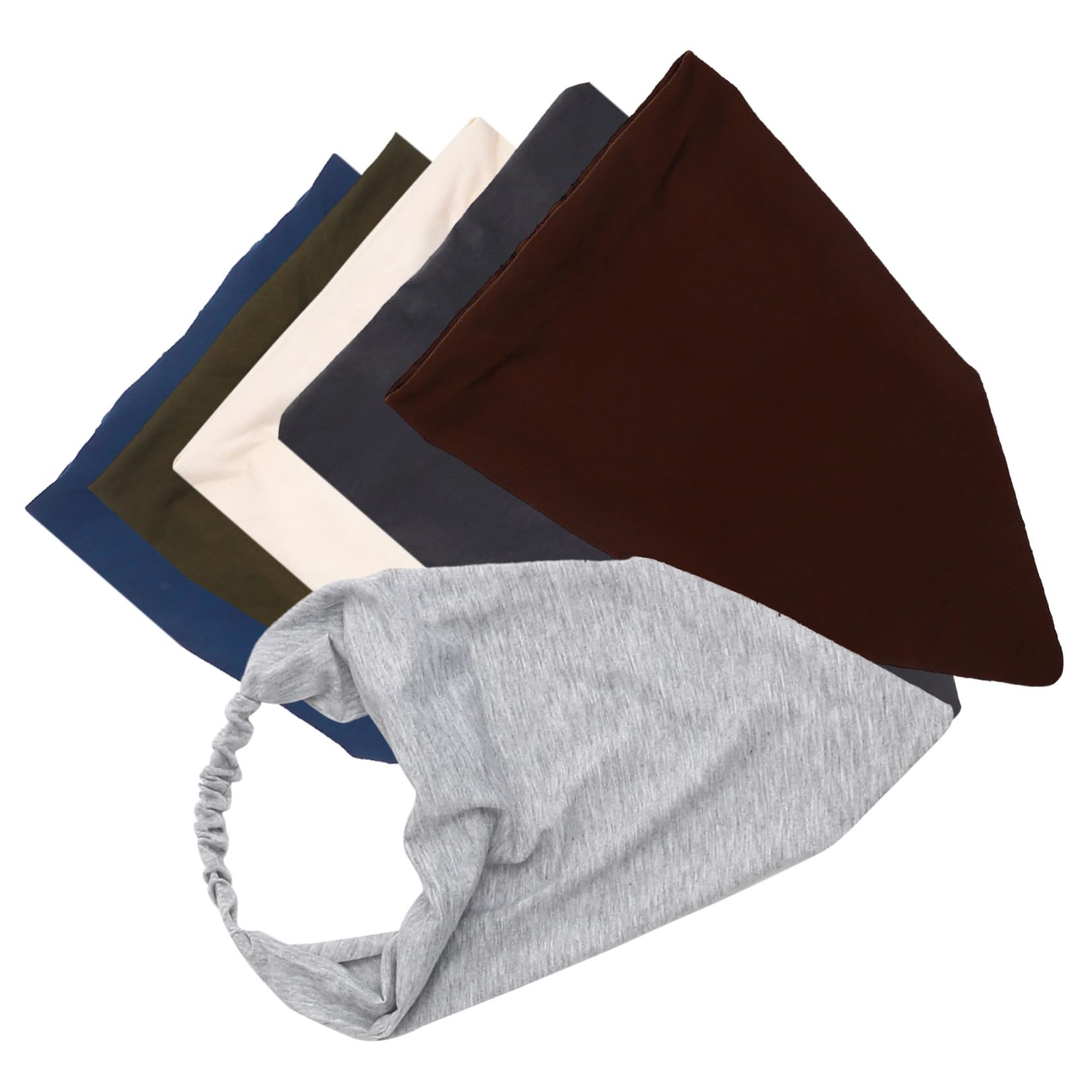 BESTonZON Écharpes Triangulaires Élastiques pour Lot de Bandanas Antidérapants Couleurs Accessoire De Cheveux Confortable Polyvalent pour Toutes Occasions