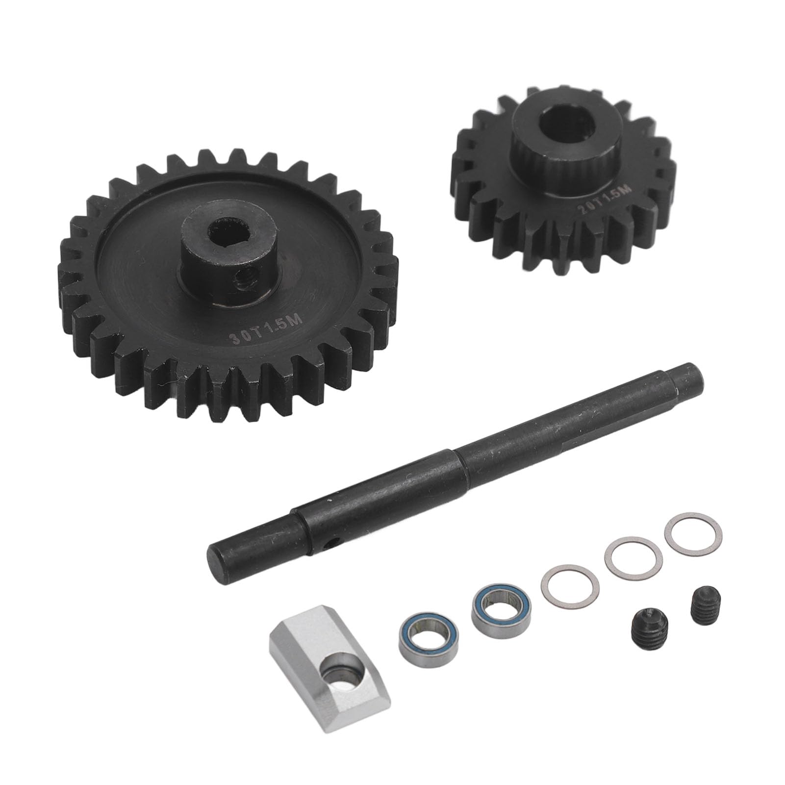 Pinion Spur Gear Set, 20T 30T, 1.5M Modul, Gehärteter Stahl, für