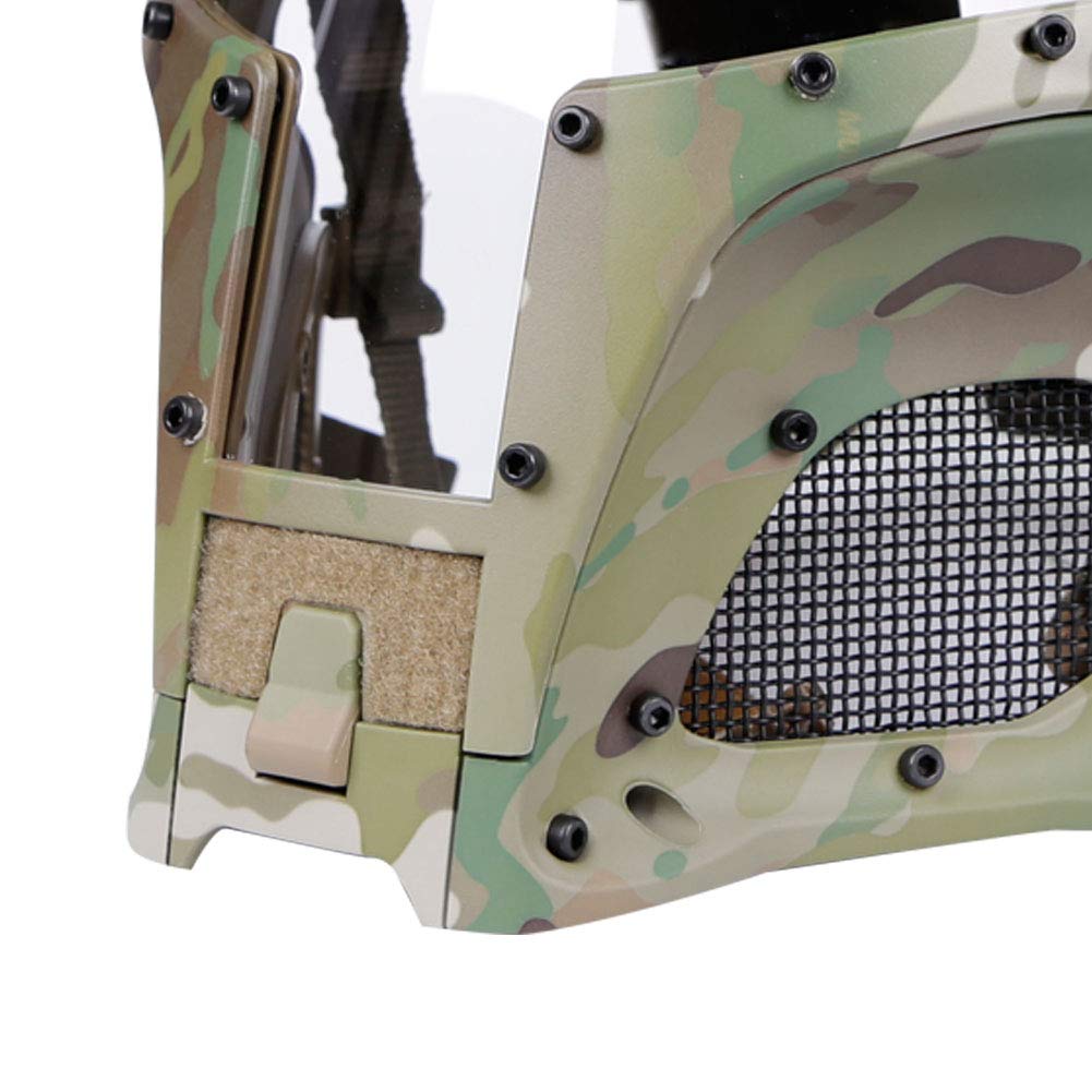 Cosplay Airsoft Taktyczny kask do jazdy na świeżym powietrzu Sorta-Kinda Mandalorian/Boba Fett/Galac-Tac styl CS Game itp., kask z wymiennymi soczewkami