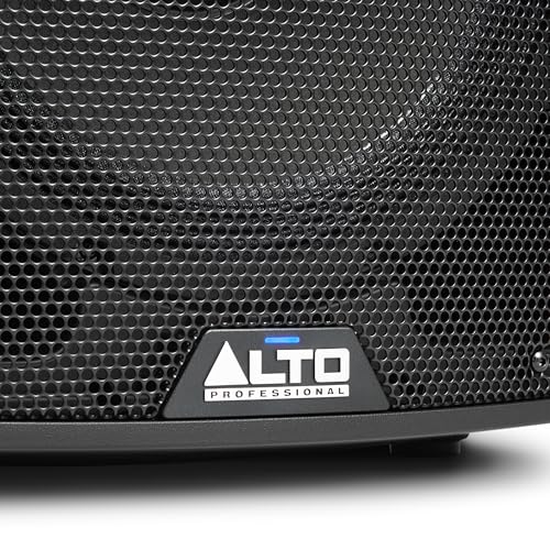 Alto TX412B 600 Watt 12-Zoll Akkubetriebener PA Anlage mit Bluetooth, 2-Kanal Mixer, für True Wireless Auftritte im Freien für Mobile DJs und Musiker