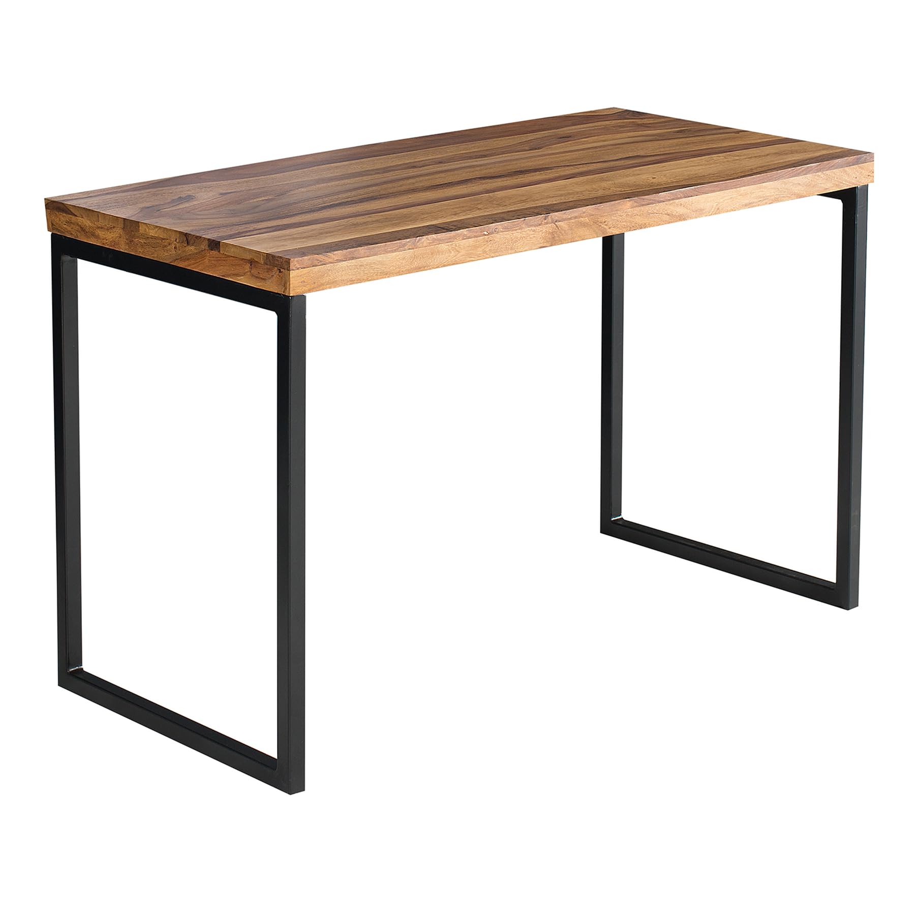Riess Ambiente Massiver Schreibtisch Elements - 120cm - schwarz - Sheesham Metall Bürotisch Massivholz Holztisch