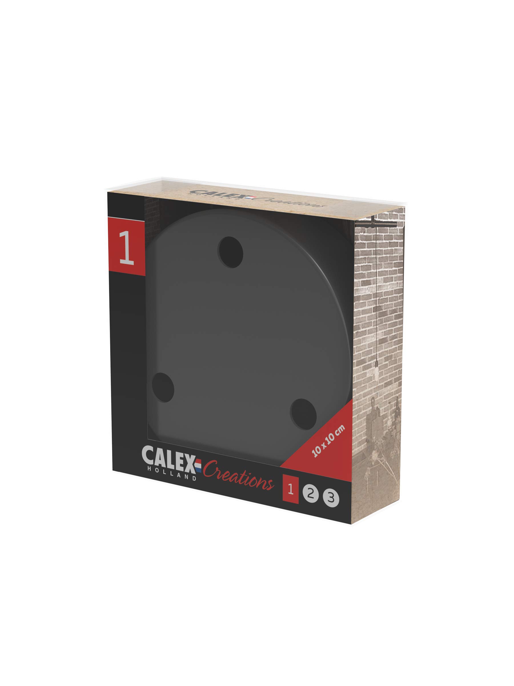 Calex Rosetta Da Soffitto Metallo 3 Fori Diametro 100 Mm - Bronzo Opaco - 2