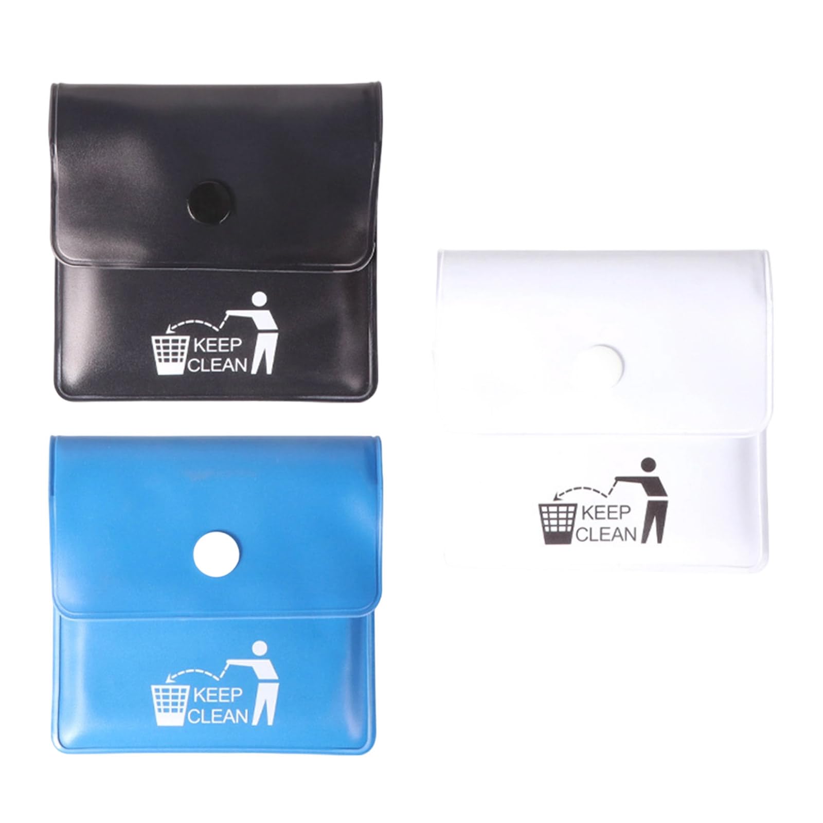 Leakproof PVC Pocket Ashtray Ashes Pouches Compact Design Outdoor Travel Essential Container for Camping Hiking 3Pcs LeakProof Pouches