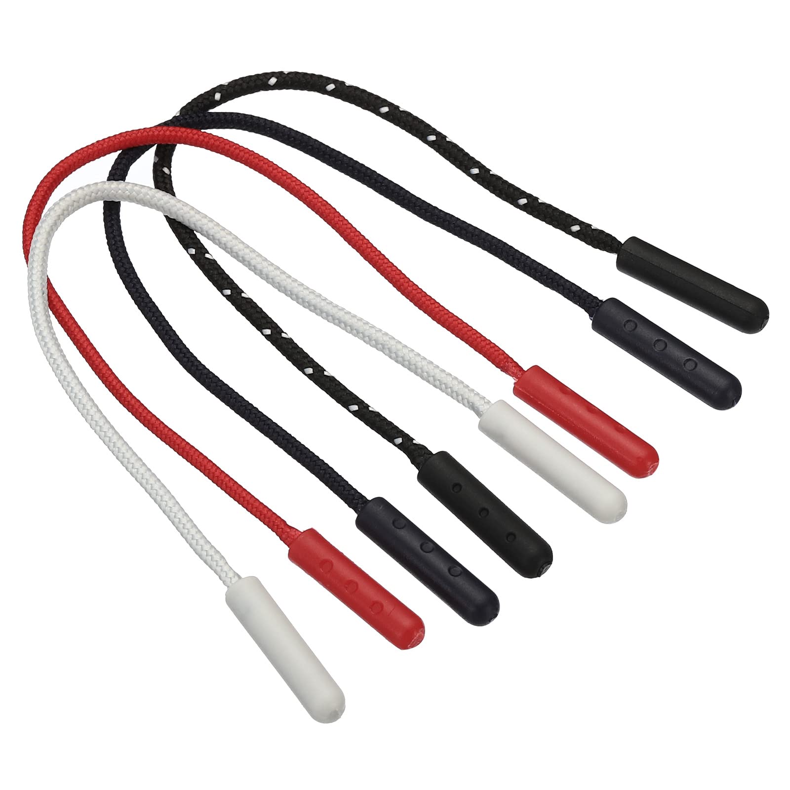 PATIKIL Zipper Pulls Replacement, 20 Pack Extension Cord Handle Fix Tab Tag Extender for Luggage Backpacks, Jackets, Handbags 4 Colors