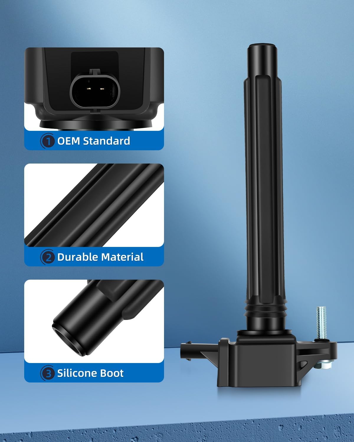 ECCPP ignition coils Pack of 4 UF751,coils packs,for Chrysler,Dodge,for Fiat &,for Jeep Vehicles - L4 200 2015-2017,Dart 2013-2016,500X 2016-2018,Cherokee 2014-2020,Compass 2018-2021 68242286AA