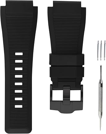 Rubber Watch Band Compatible for Bell & Ross B&R BR-01 BR01 BR-03 BR03 Diver Silicone Strap Replacement for men and women wirst watchband