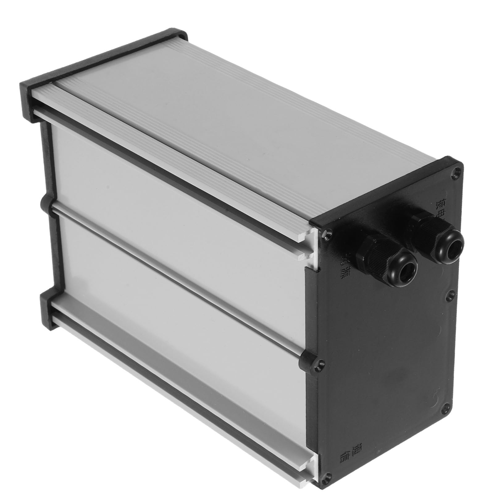 Beavorty Boîtier de Stockage Étanche et Connexions Électriques en Aluminium avec Couvercle Argenté pour Batterie Lithium pour Éclairage Solaire Extérieur