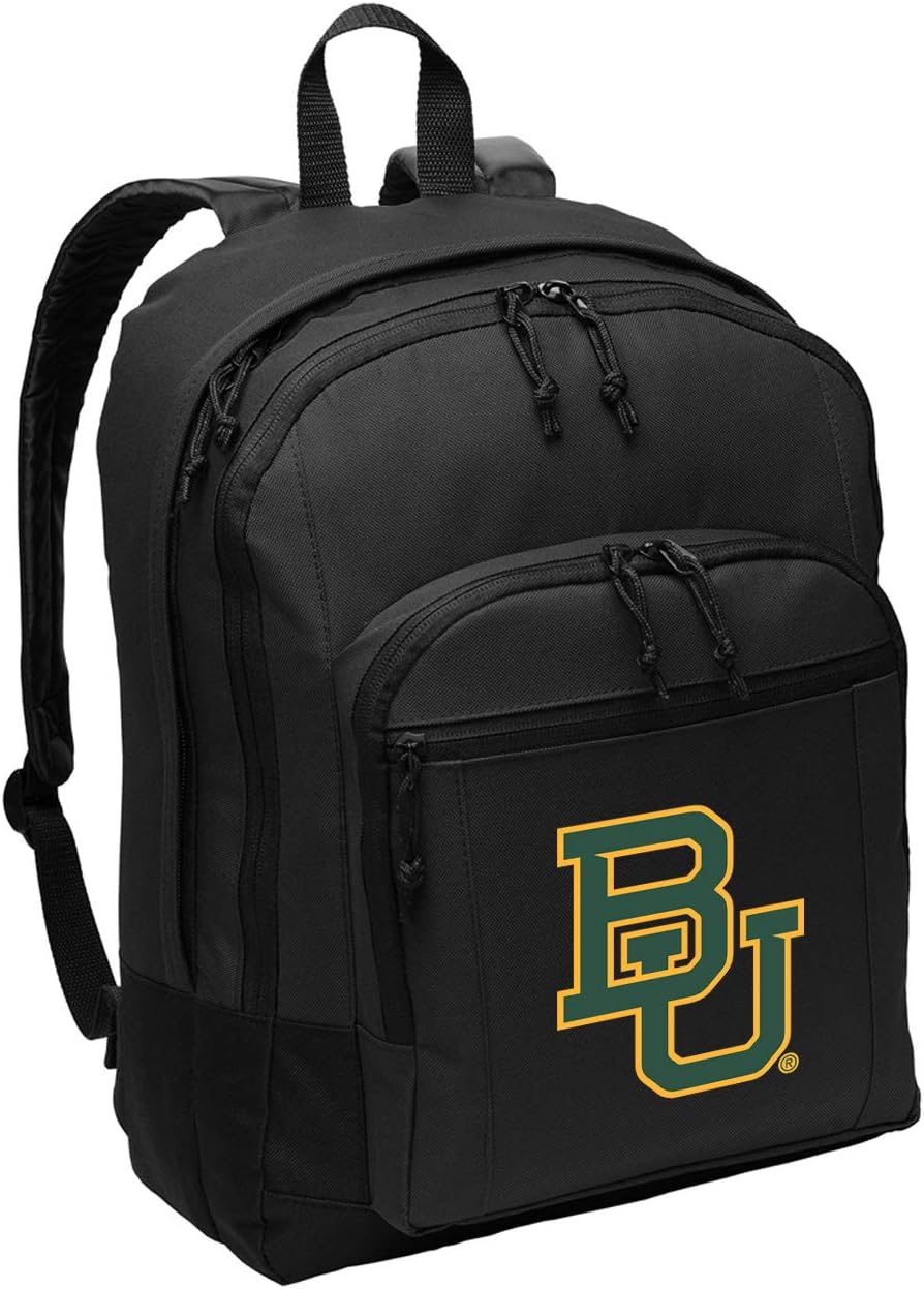 Broad Bay Baylor University Backpack - Medium Size - Official BU Bears Backpack - Laptop Sleeve - Lightweight - Durable