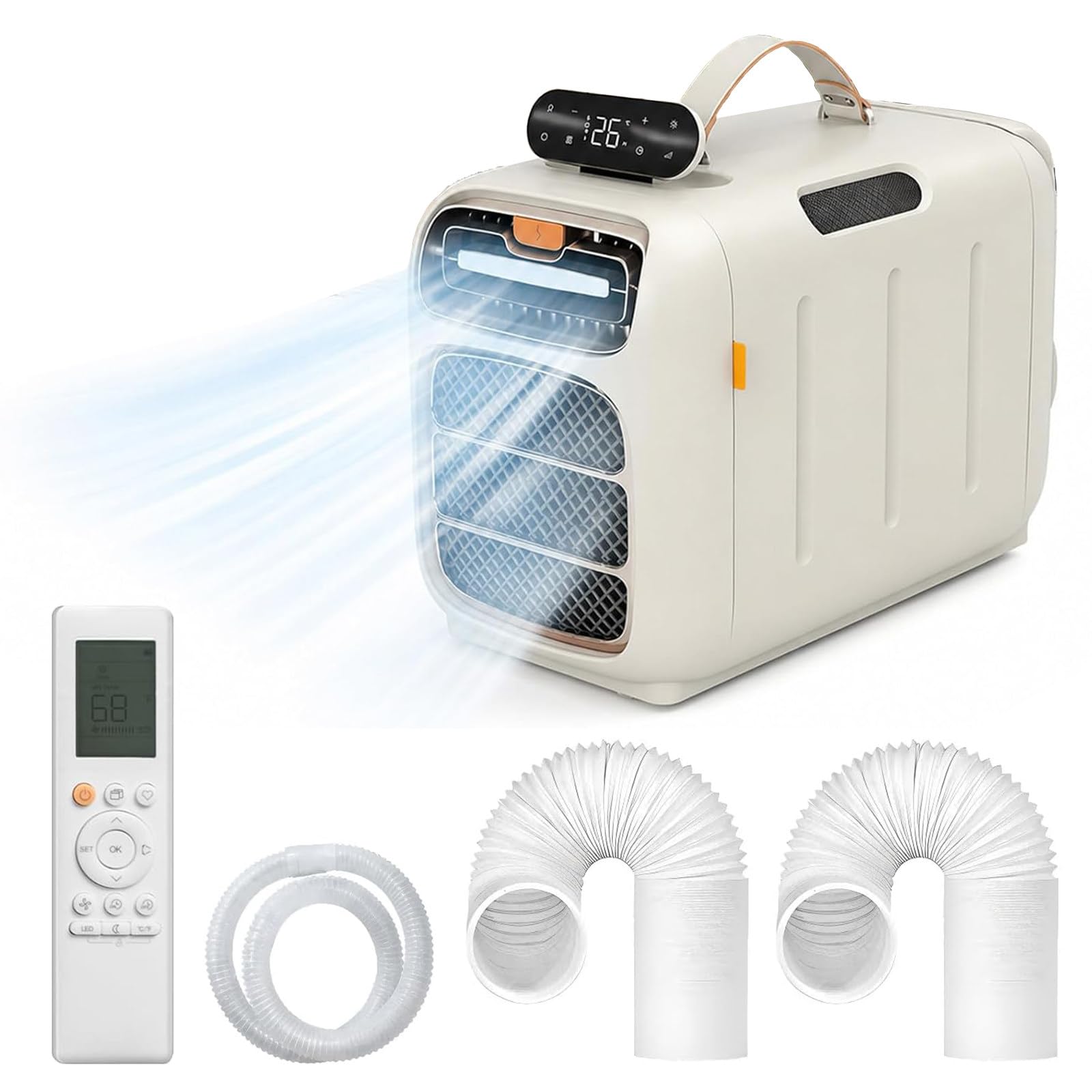 Eastnmythet Camping Tent Air Conditioner 1400W with Timer & Remote Control