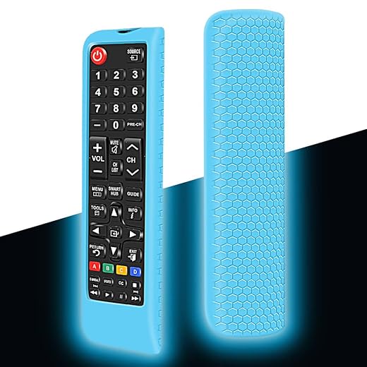 Silicone Protective Case for Samsung Smart TV Remote Control Samsung BN59-01315A BN59-01199F AA59-00666A BN59-01301A Remote Case Non-Slip Shockproof for Universal Samsung Remote Controls (Blue)