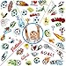 DPKOW Calcio Tatuaggi per Ragazzi Bambini, Calcio Tatuaggi temporanei Bambini per Bambini Ragazzi trasferiscono Tatuaggi Adesivi per Ragazzi Calcio Compleanno riempimento Calza, 10 Fogli