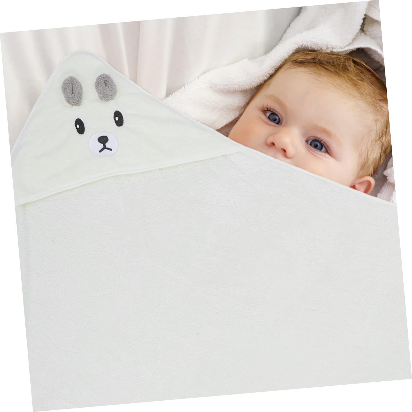 ibasenice 3stücke Hooded Towel Set Cartoon-Badetuch Für Neugeborene Vielseitig Einsetzbar Als Waschlappen Oder Decke Für Junge Mädchen Von Jahr Mit Atmungsaktivem Und Saugfähigem