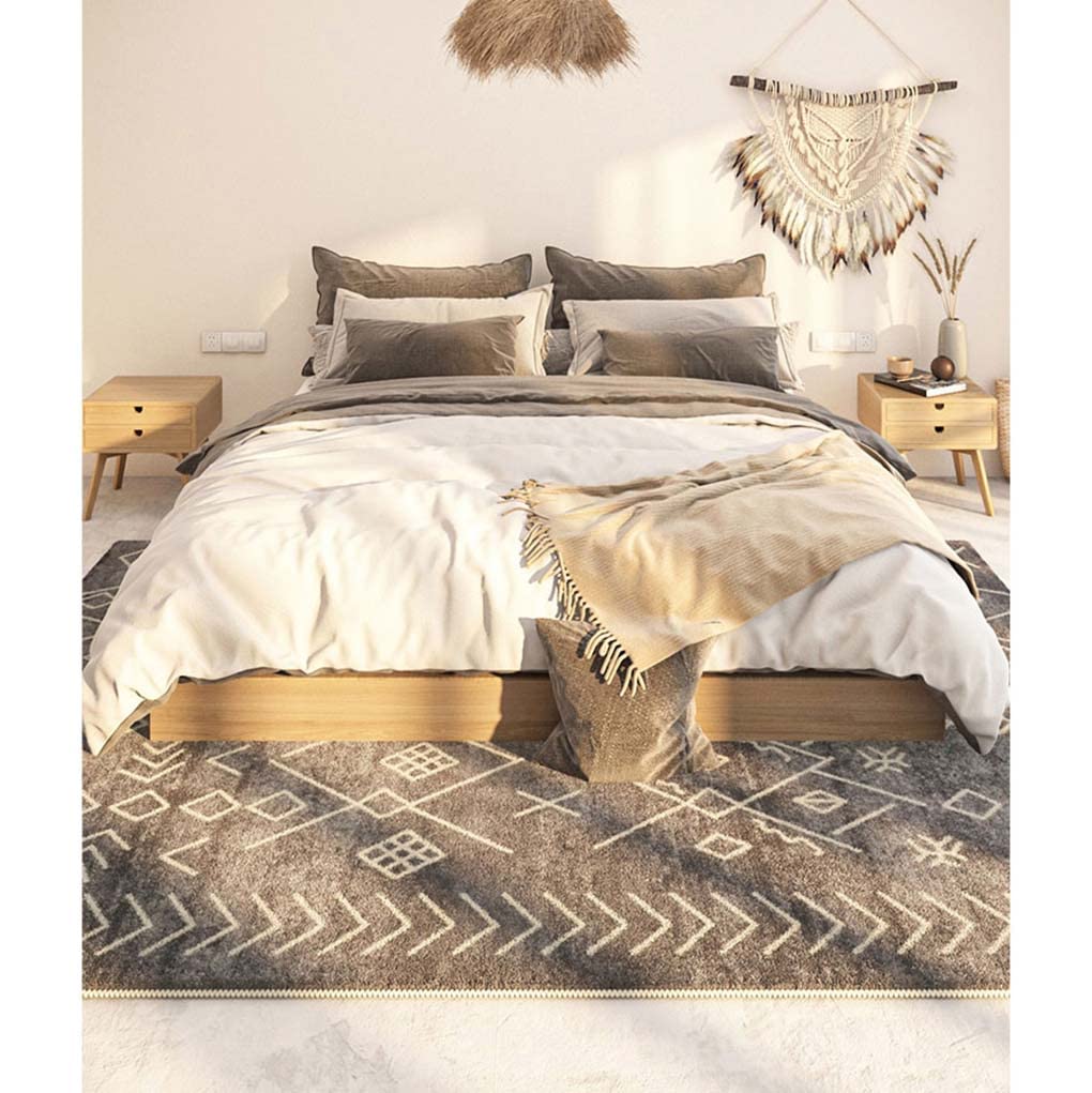 Amazon｜ラグ 滑り止め付 ふわふわ 冬 リビング/ベッドサイド  