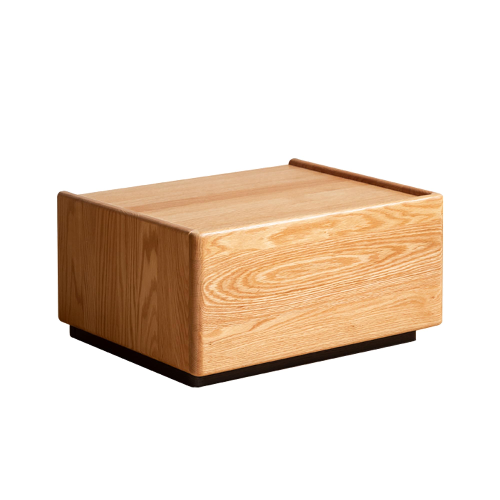 YESWOOD Modular Oak Stackable Drawers, Solid Wood Bedside Table with Storage, Customisable End Table for Bedroom or Living Room, Versatile Sideboard Entryway Console with Natural Finish (Solid Oak)