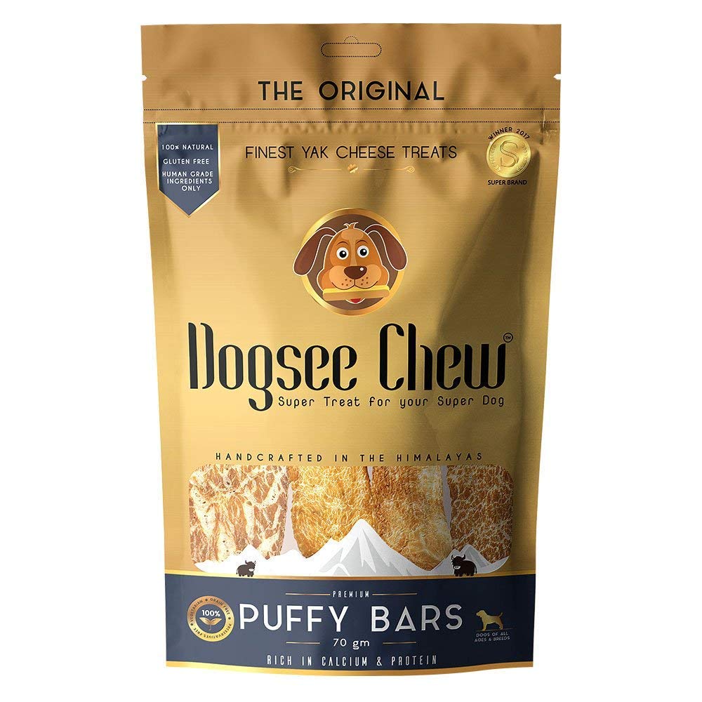 DOGSEE CHEW Puffy Bars | 100% Natural Himalayan Yak Chews | Helps Fight Plaque and Tartar | Maintains a Healthy Coat and Shiny Fur | Ideal for Dogs of All Ages and Breed - 70g (Pack of 4) (B07L4V336R) Amazon Price History, Amazon Price Tracker