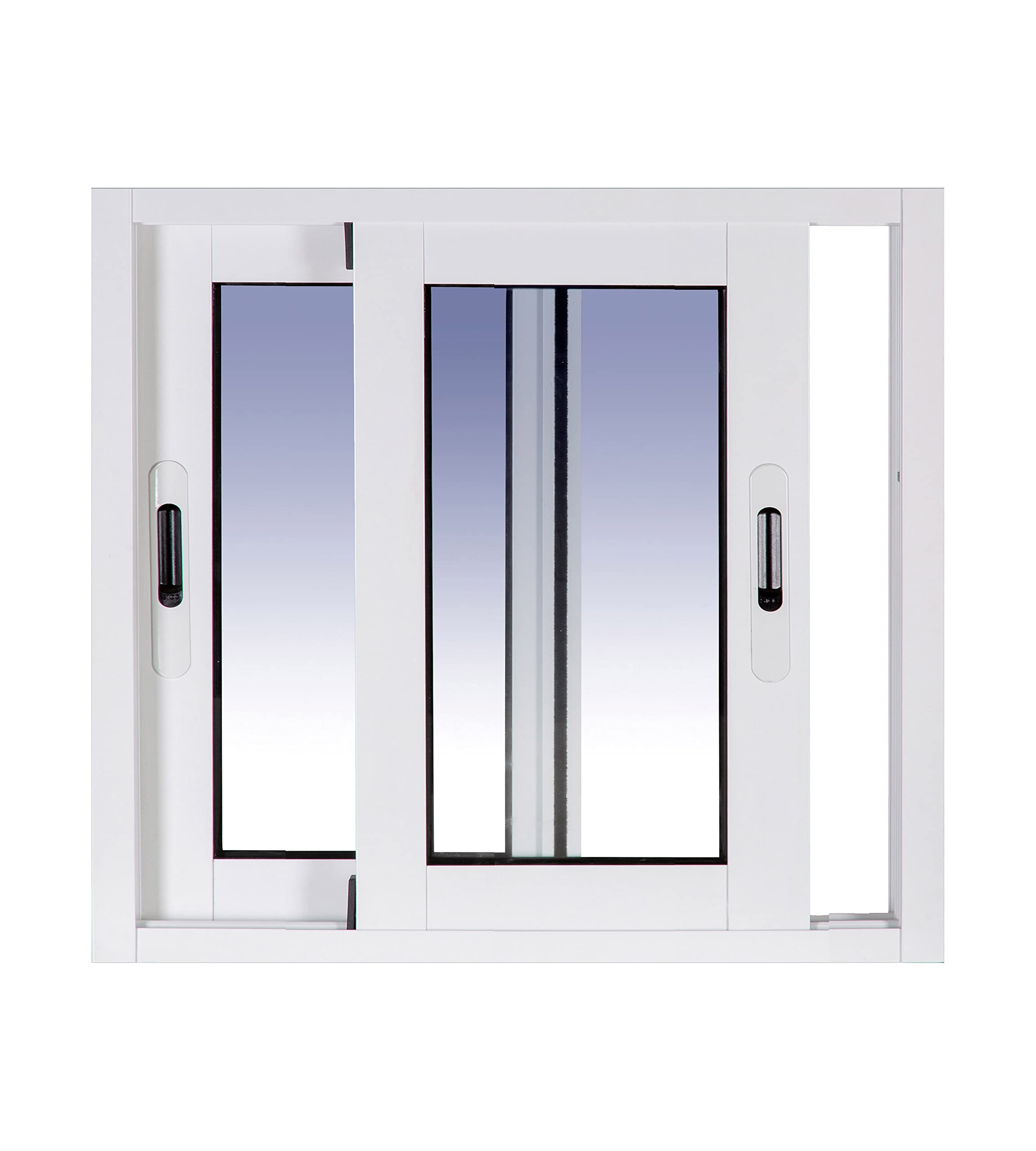 Ventanastock Aluminio 600x500 Corredera 2 hojas. con cristal carglass (Climalit Mate)