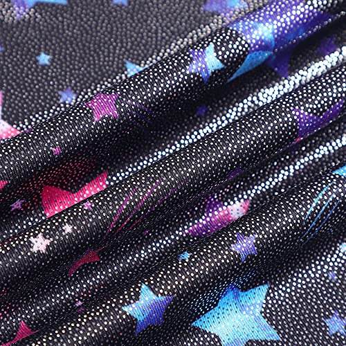 Image of HOZIY Gymnastics Leotards for Girls with Shorts Toddlers Biketards Rainbow Unicorn Dinosaur Mermaid Leopard Flower Galaxy