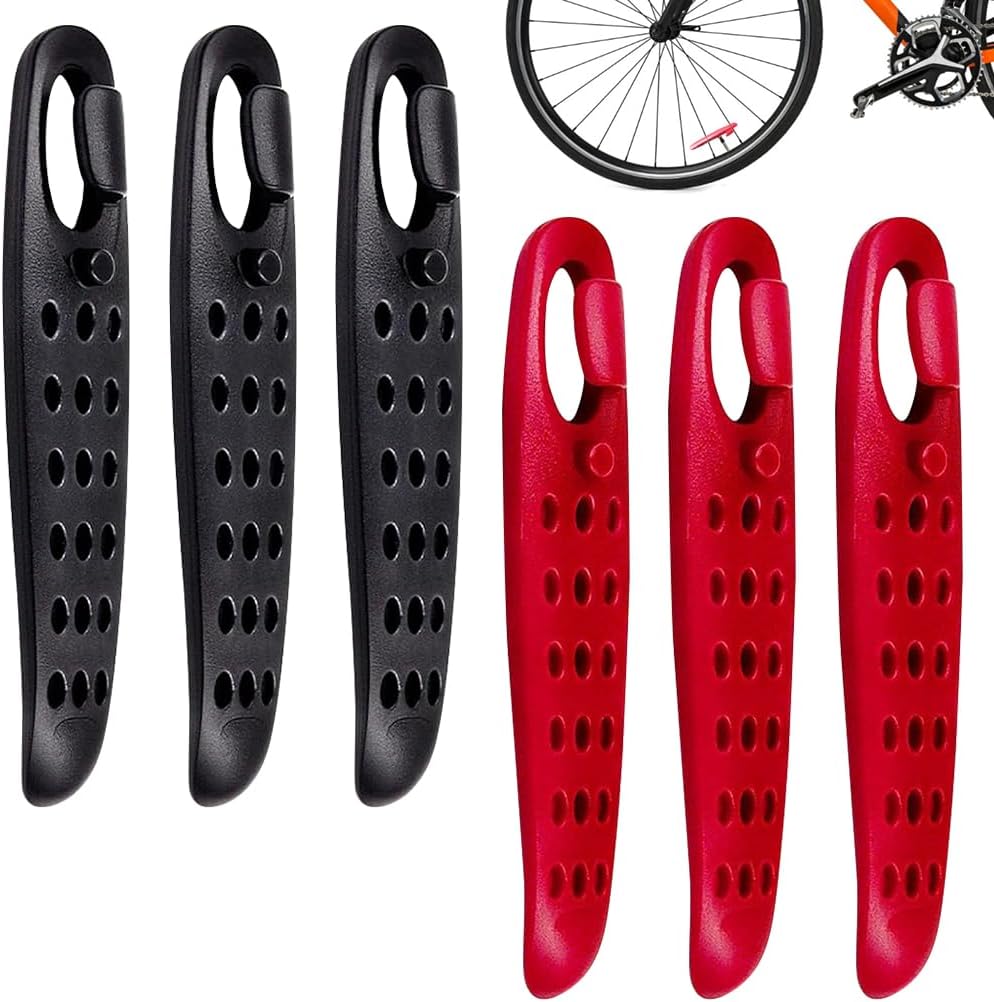 Proberos® 6Pcs Roadside Bicycle Tyre Levers Tool for Inner Tube Tire, 4.3 Inches High Strength Plastic Bike Tire Tyre Lever Valve Core Tool Bicycle Repair Tool