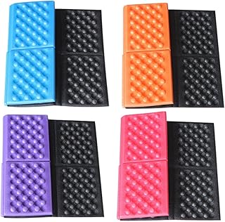 LIFKOME Almofadas De Assento Ao Ar Livre 4 Pçs Tapete De Piquenique Ao Ar Livre Almofada De Acampamento Dobrável Almofada De Acampamento Almofada De Dormir Esteira De Acampamento De