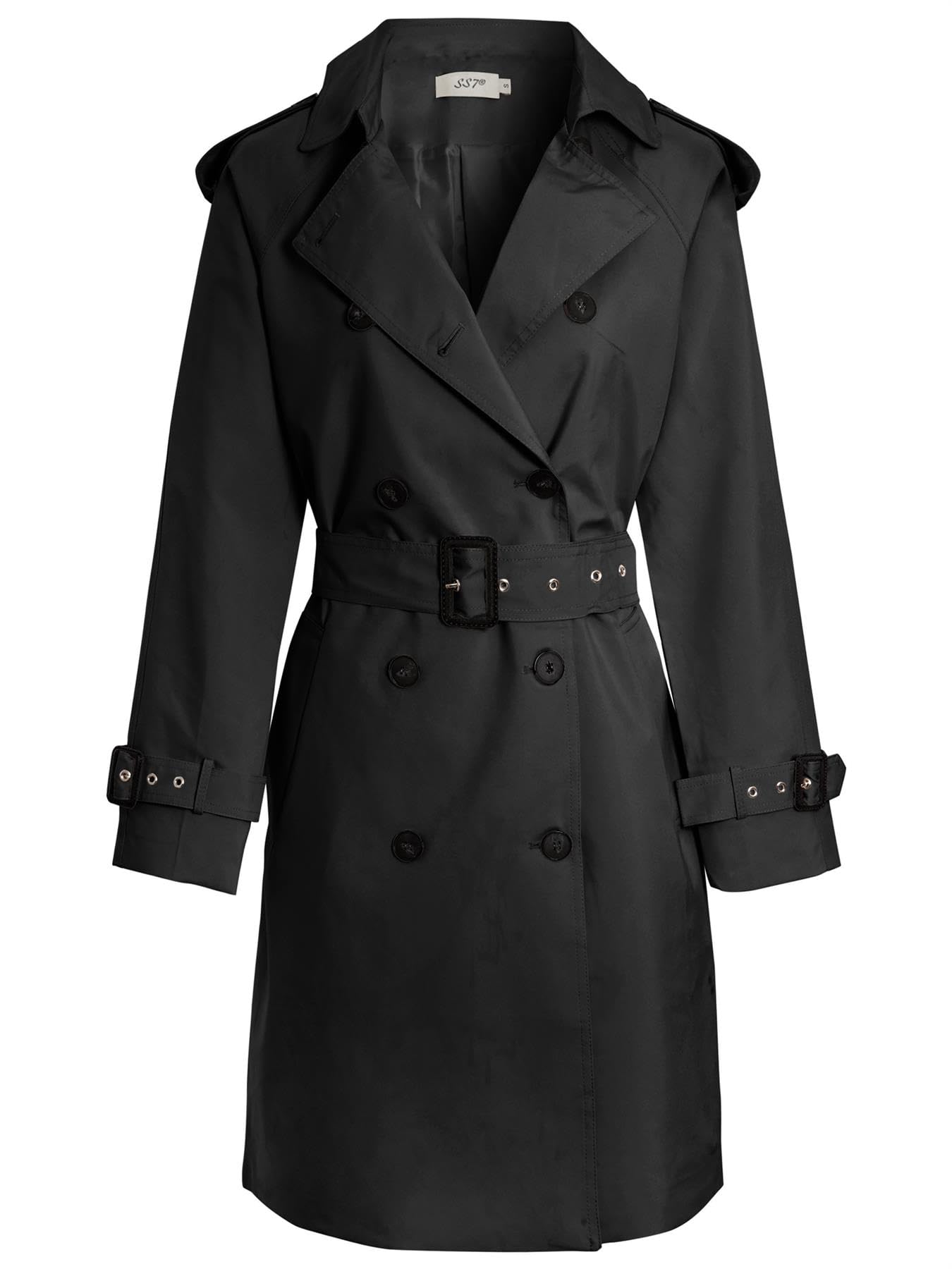 SS7 Womens Trench Coat Mid Length Mac Jacket